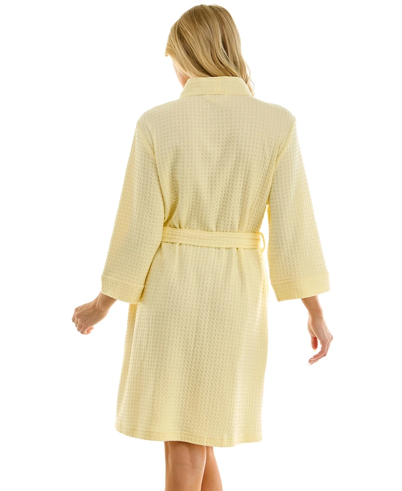 Jaclyn Intimates Women's Waffle Kimono Wrap