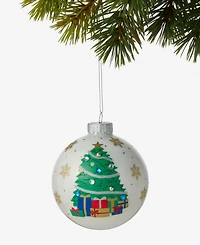 Holiday Lane Feliz Navidad 2025 Glass Christmas Tree Ball Ornament, Exclusively at Macy's