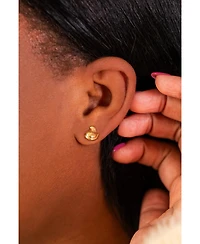 Alex and Ani Gold Tone Brass Peeps Mismatched Stud Earrings