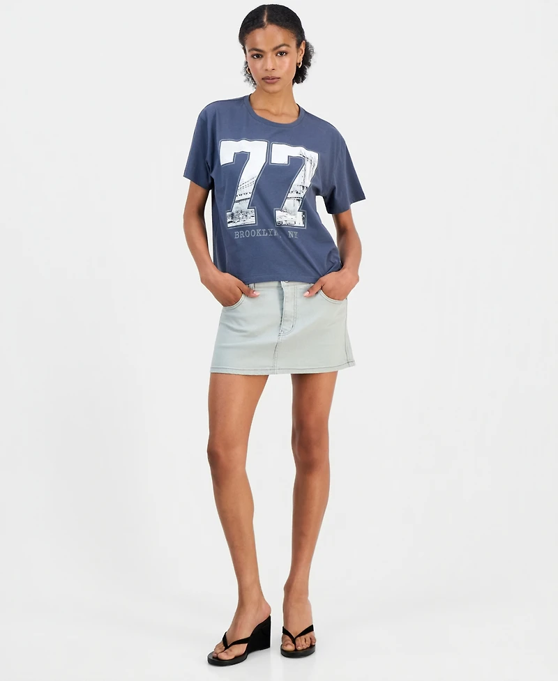 Grayson Threads, The Label Juniors' Ny 77 Graphic T-Shirt