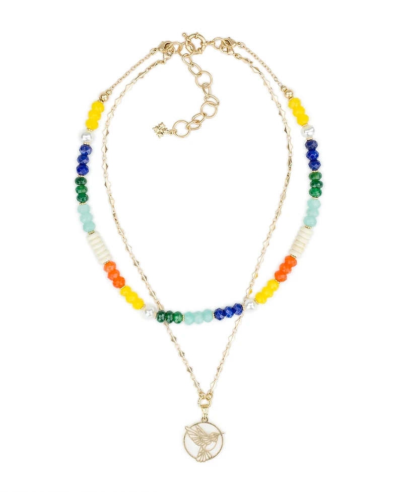 Patricia Nash Beaded Charm Convertible Necklace