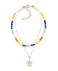 Patricia Nash Beaded Charm Convertible Necklace