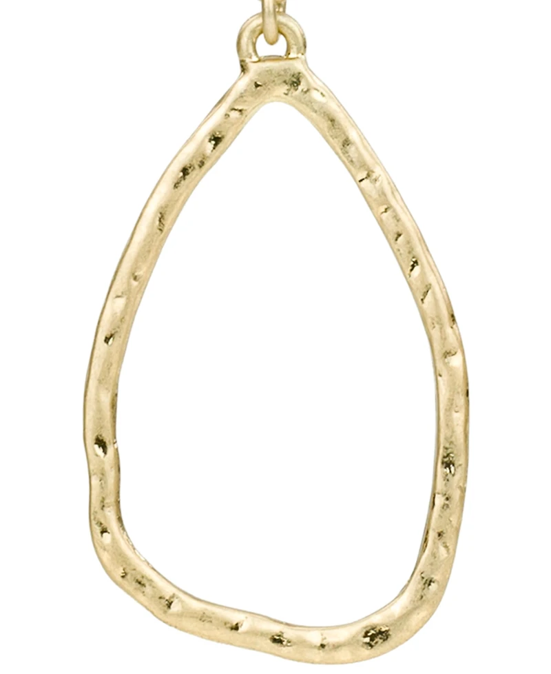 Patricia Nash Hammered Ring Collection Tear Drop Earrings