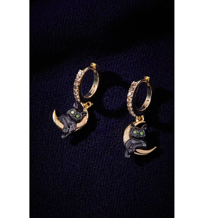 Alex and Ani Celestial Cat Huggie Earring