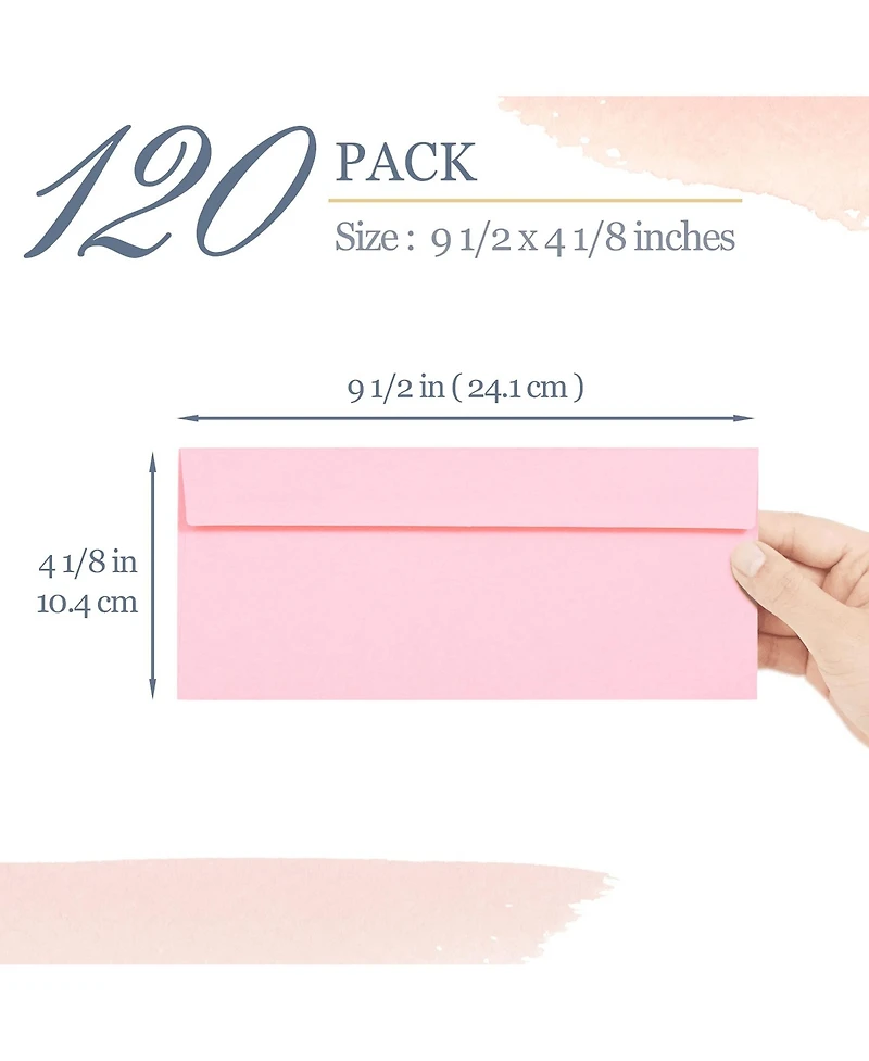 Gnuadz Business Envelopes Pastel Colors 120-pack
