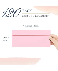 Gnuadz Business Envelopes Pastel Colors 120-pack