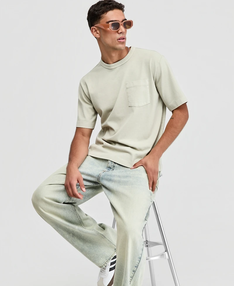 Mode of One Men's Relaxed-Fit Washed Pocket T-Shirt, Macy's Exclusive