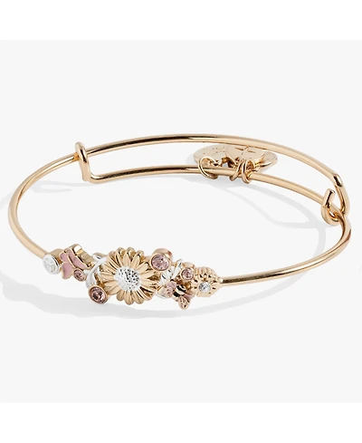 Alex and Ani Floral Inline Bangle