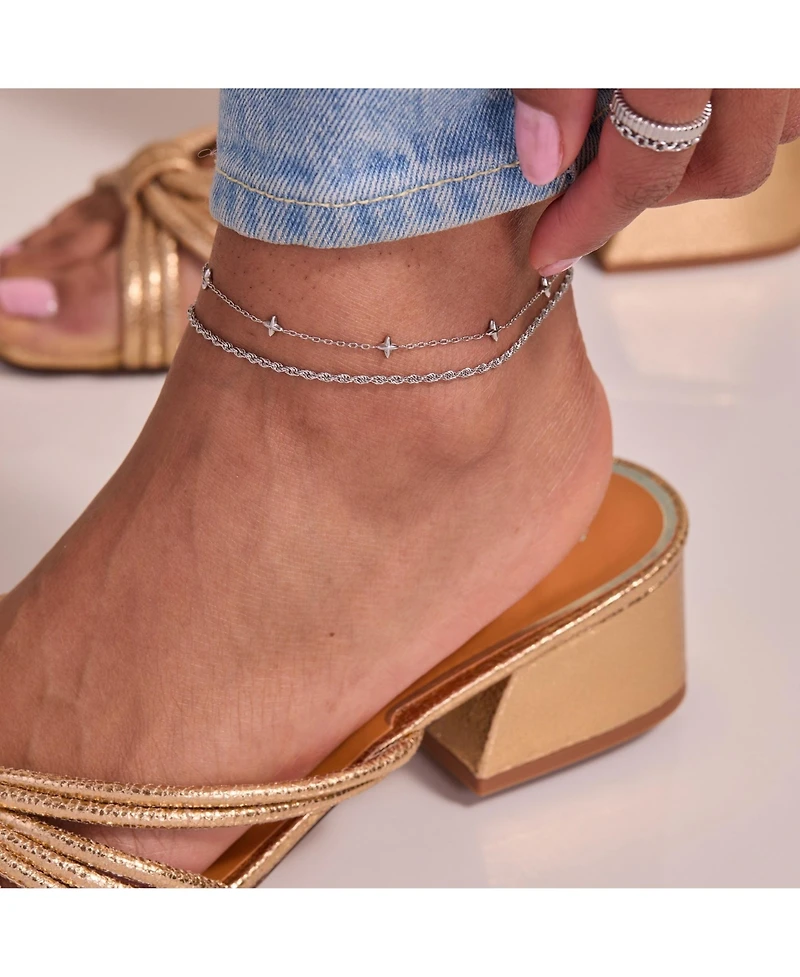 Alex and Ani Mini Rope Chain Anklet