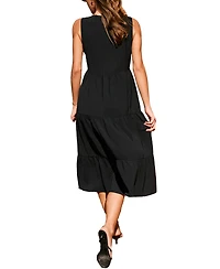 Cupshe Women's V-Neck Pull-On Midi Dress
