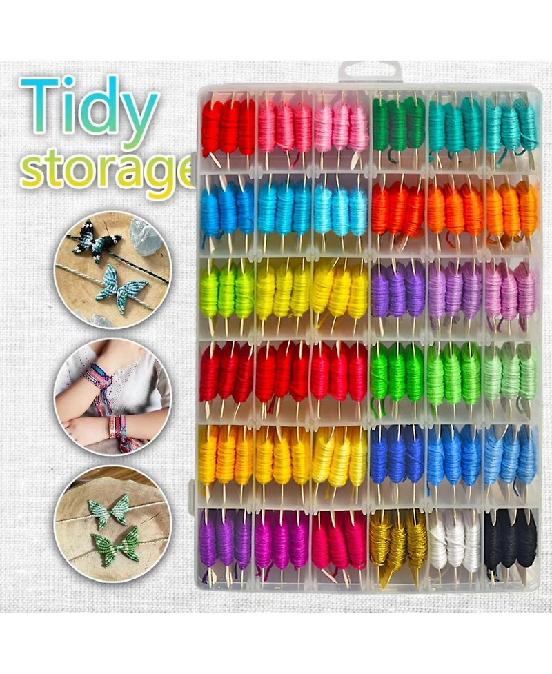 Gnuadz Friendship Bracelet Embroidery Floss Kit