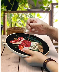 Gnuadz Embroidery Kit Mushroom Beginners Cloth Hoops Threads
