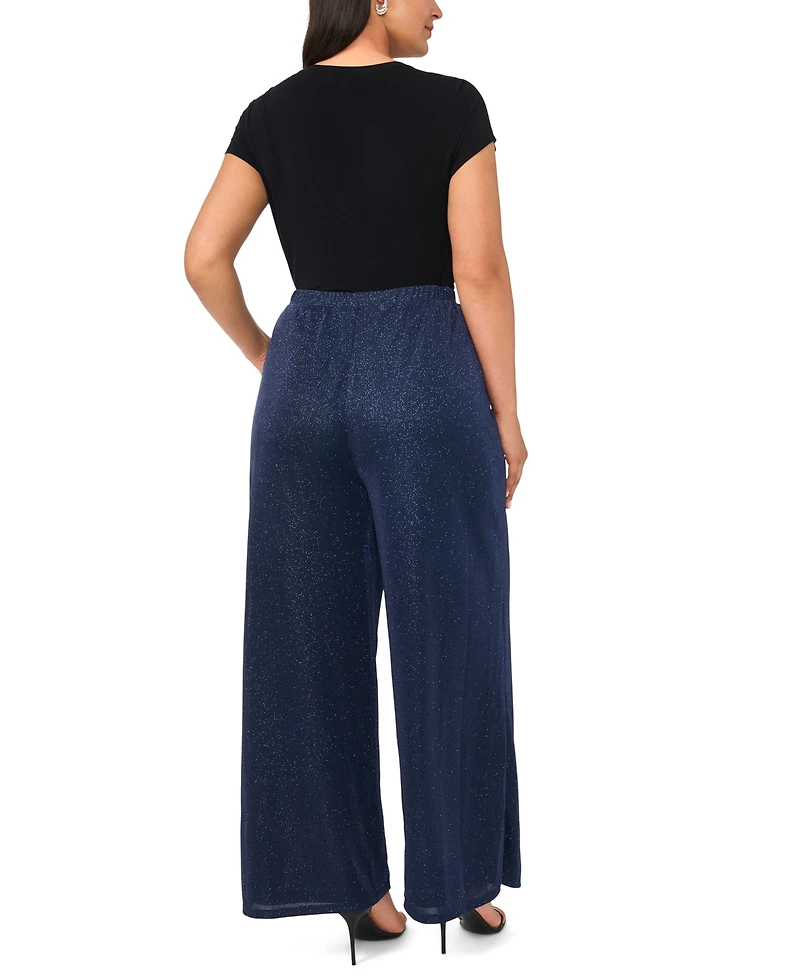 Msk Plus Side Slit Cropped Pull-On Pants