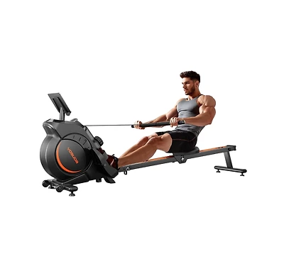 Fed Fitness Magnetic Rowing Machine for Home, Bluetooth and App Supported, for Beginners to Athletes with Comfortable Seat and Digital Monitor