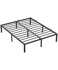 homfan 14Inch Heavy Duty Metal Platform Bed Frame - Sturdy Low Profile Mattress Foundation
