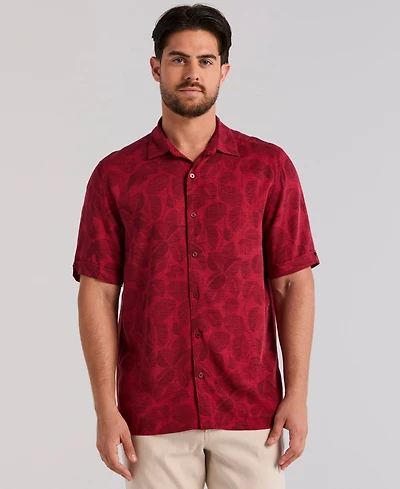 Cubavera Men's Tonal Floral Print Shirt