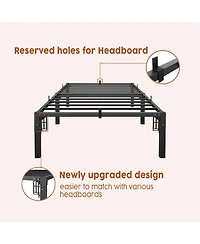 homfan 16 Inch Heavy Duty Metal Platform Bed Frame