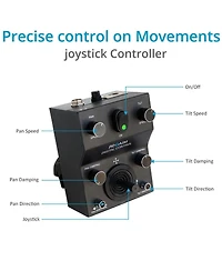 Proaim Jr Pan-Tilt Head with 12V Joystick Control, 13.2 Lbs Capacity