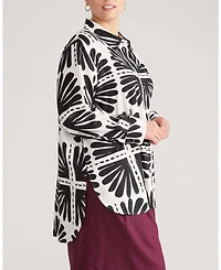 Universal Standard Plus Dawn Linen Hi Low Tunic