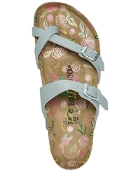Birkenstock Women's Mayari Birko-Flor Nubuck Floral Footbed Sandals from Finish Line