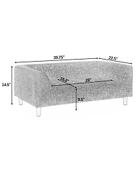 Clihome Dog Sofa with Arms and Backrest, Modern Pet Bed for Small/Medium Dogs