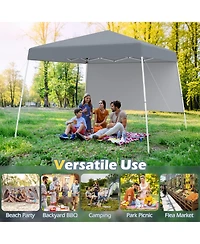 Gouun 8 x 8 feet Pop-Up Canopy Tent with Sidewall and Portable Backpack