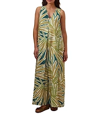 Celtic & Co. Women's Sleeveless V-Neck Linen Maxi Dress