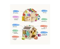 Tiny Land 9-in-1 Wooden Activity Cube - Montessori Baby Center