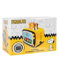 Uncanny Brands Peanuts Retro Tv Toaster with Light Up Frame
