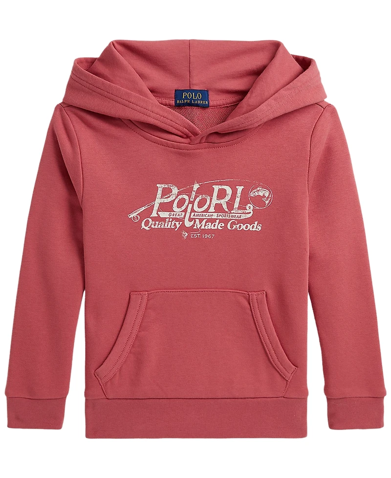 Polo Ralph Lauren Boys' 2T-7 Logo French Terry Long-Sleeve Hoodie