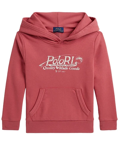 Polo Ralph Lauren Boys' 2T-7 Logo French Terry Long-Sleeve Hoodie