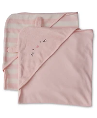 Carter's Baby Girls' Bunny Terry Towels, 2-Pack