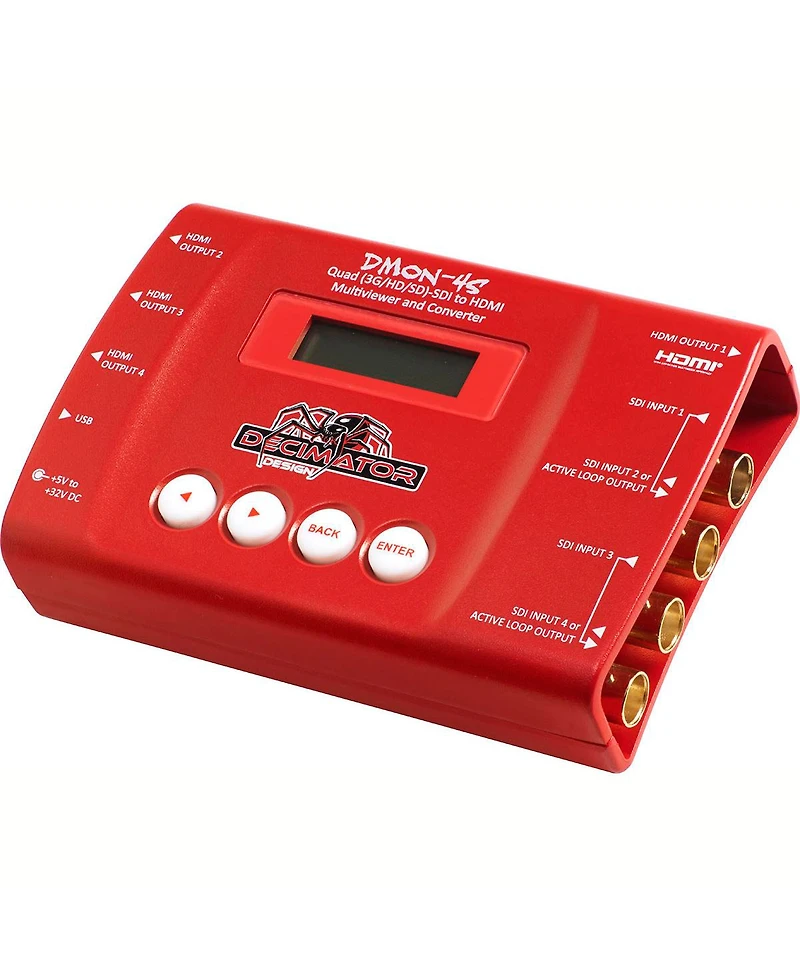 Decimator Dmon-4S Quad (3G/HD/Sd)-Sdi to Hdmi Multiviewer and Converter