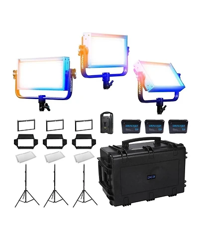 Dracast Plus Series Led500 30W Bi-Color LED 3-Light Location Kit