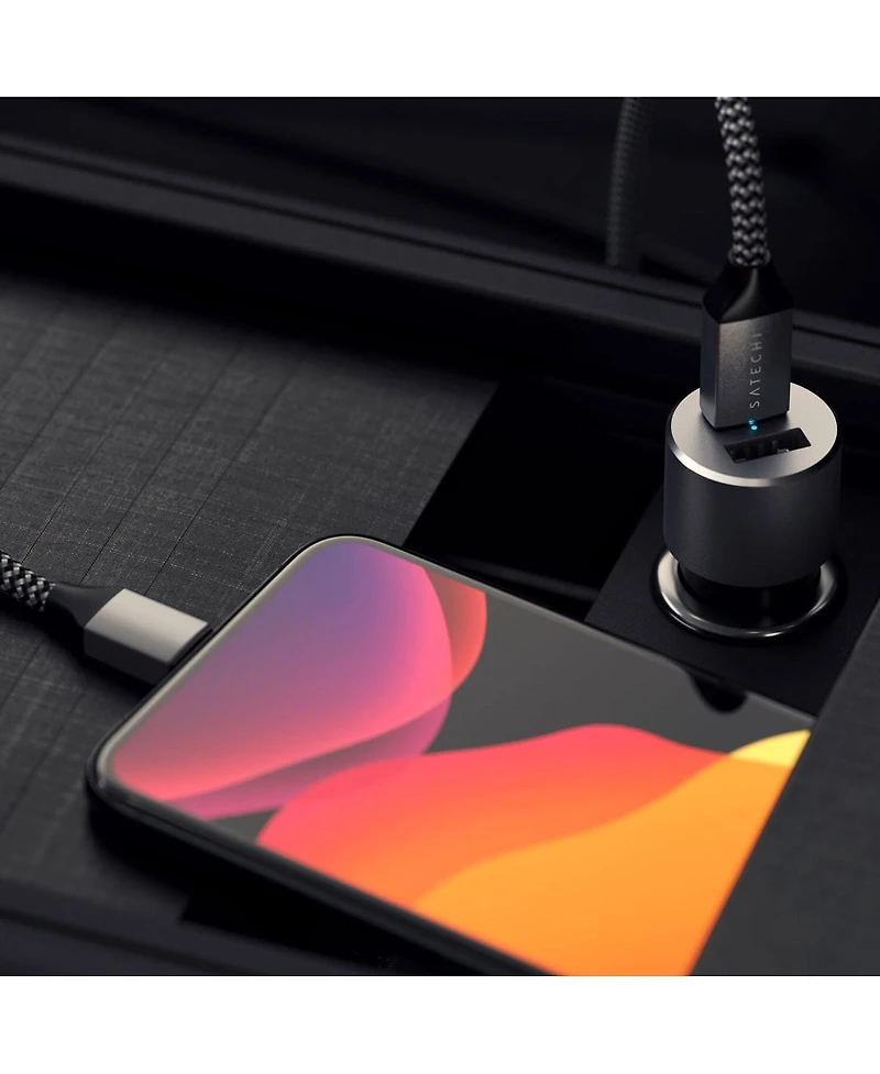 Satechi 72W Usb Type-c Pd and Type-a Car Charger Adpater