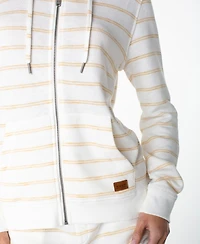 Roxy Women's Perfect Wave Striped Zip-Up Hoodie
