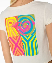 Roxy Women's Graphic Cotton Cropped T-Shirt