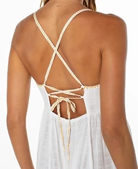 Roxy Women's Sunburst Sweetheart Neck Maxi Dress