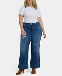 Nydj Plus Teresa Wide-Leg Jeans with Lift Tuck Technology