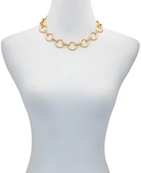 Guess Glass Stone Gold-Tone Short Necklace