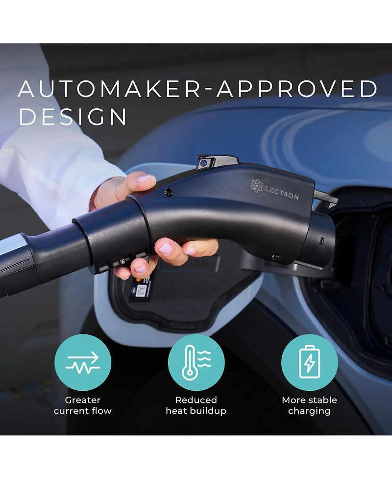 Lectron Tesla/Nacs to J1772 Ev Adapter | 240V 80 Amp | Ul 2252 Certified