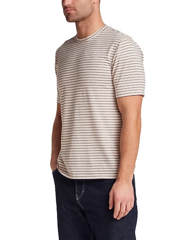 Weatherproof Vintage Men's Dobby Striped Crewneck Shirt