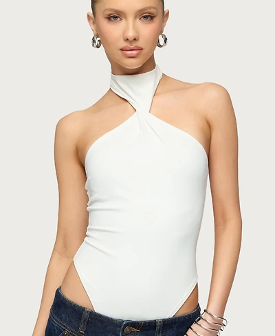 Edikted Women's Jimana Halter Neck Bodysuit