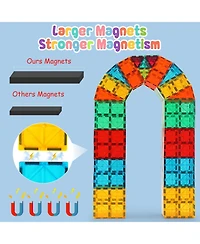 Gnuadz Magnetic Building Tiles Educational Stacking Blocks Construction Stem Toys