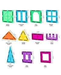Gnuadz 70pcs Magnetic Tiles Educational Building Blocks Set