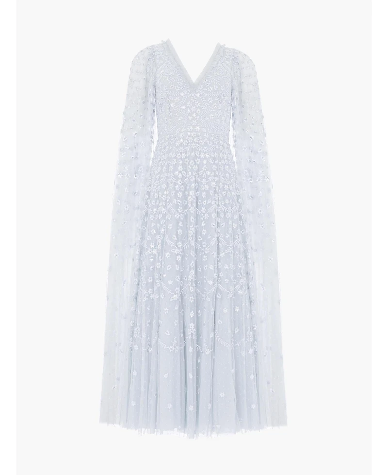 Needle & Thread Women's Clover Cape Sleeve Ankle Gown