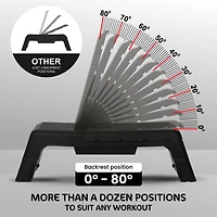 HolaHatha Multifunctional Fitness Weight Workout Bench with Storage Compartment