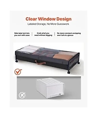 Sugift Under Bed Storage with Wheels
