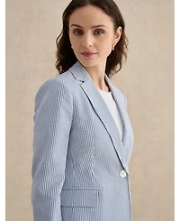 Hobbs Blake Structured Single-Button Blazer