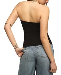Lucky Brand Women's Strapless Foldover Knit Tube Top